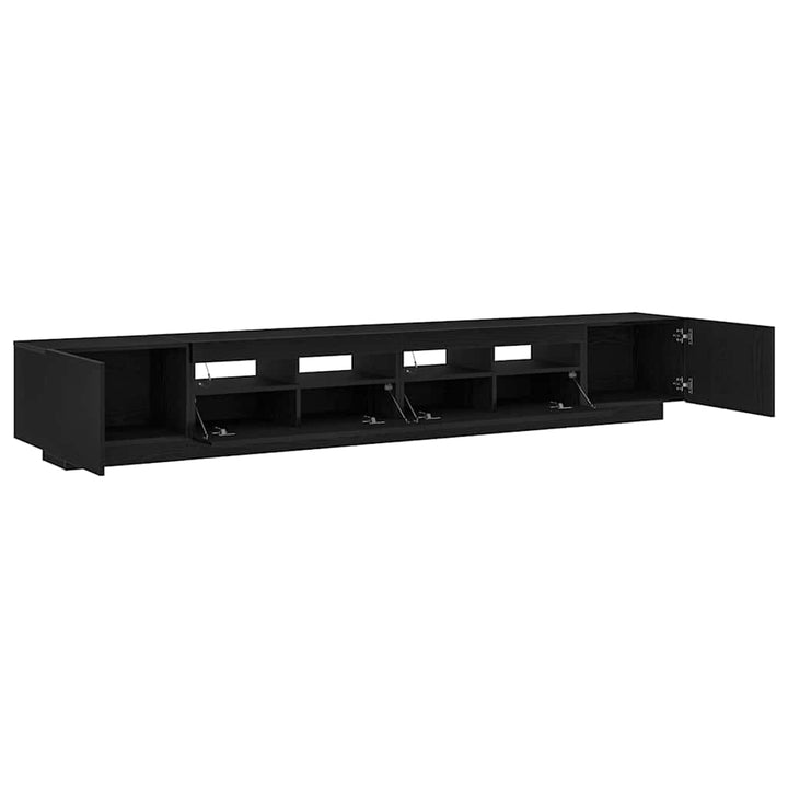 TV-møbelsæt 3 pcs Sort 260 x 35 x 40 cm Konstrueret træ