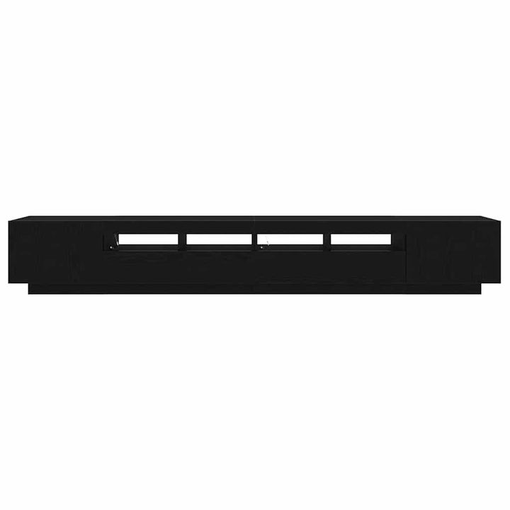 TV-møbelsæt 3 pcs Sort 260 x 35 x 40 cm Konstrueret træ