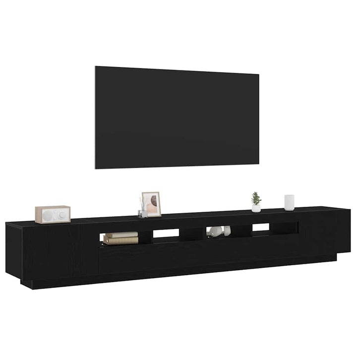 TV-møbelsæt 3 pcs Sort 260 x 35 x 40 cm Konstrueret træ