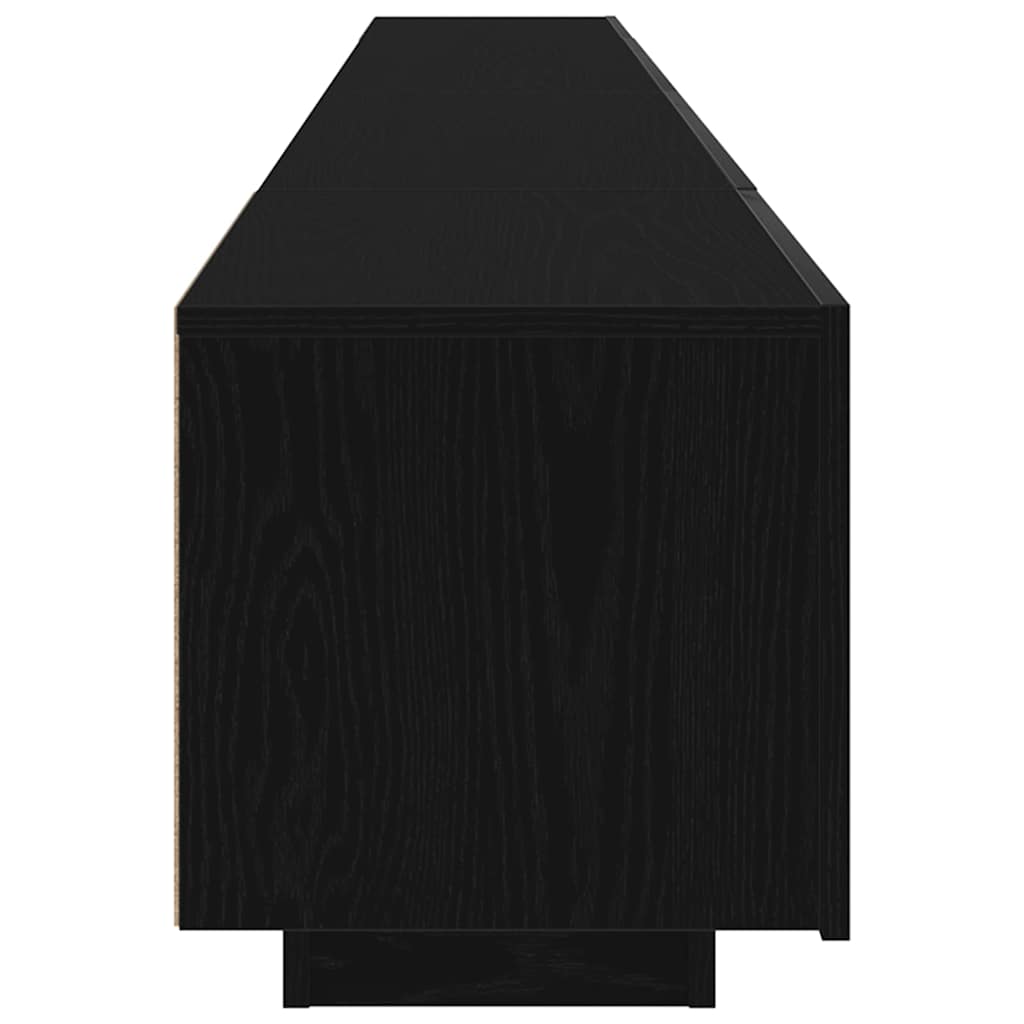 TV-møbelsæt 3 pcs Sort 260 x 35 x 40 cm Konstrueret træ