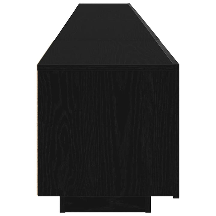 TV-møbelsæt 3 pcs Sort 260 x 35 x 40 cm Konstrueret træ