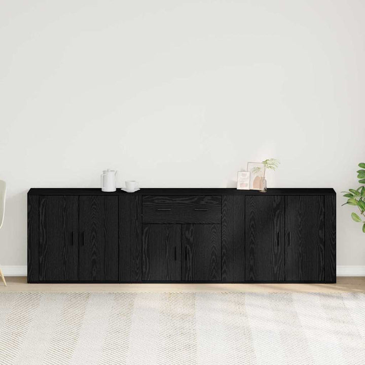 Sideboard Sort eg 240 x 33 x 70 cm Konstrueret træ