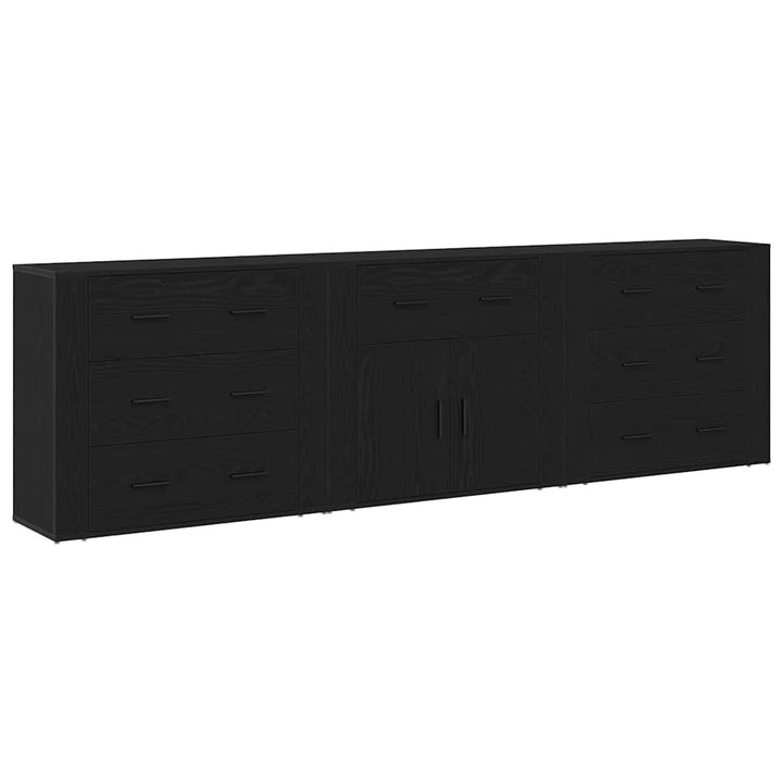 Sideboard Sort eg 240 x 33 x 70 cm Konstrueret træ