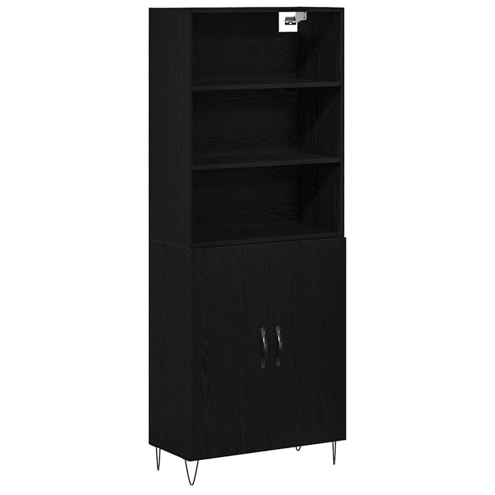 Highboard 2 stk. Sort eg 69,5 x 34 x 180 cm
