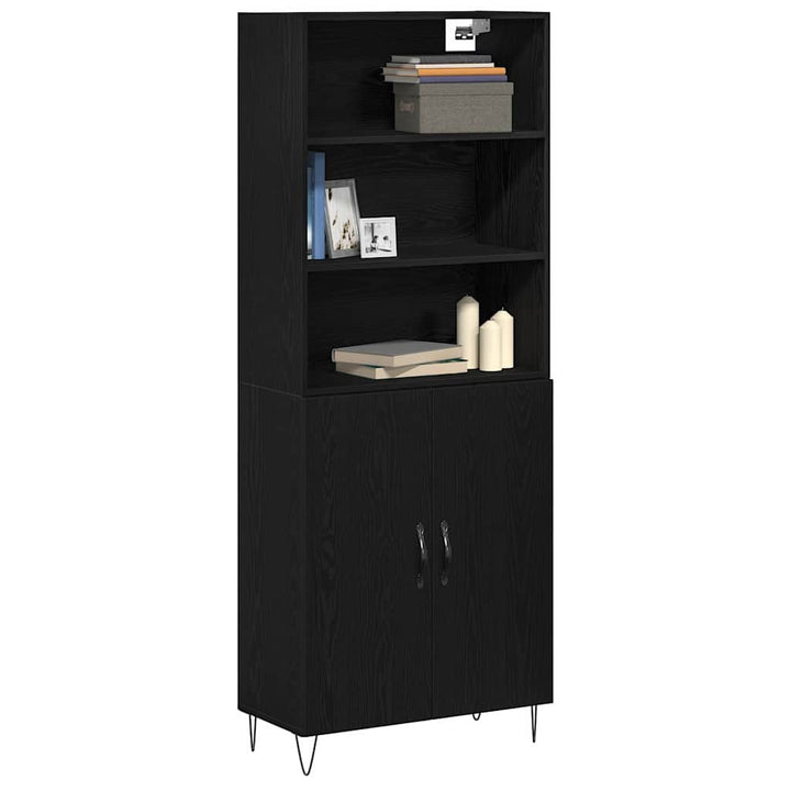 Highboard 2 stk. Sort eg 69,5 x 34 x 180 cm