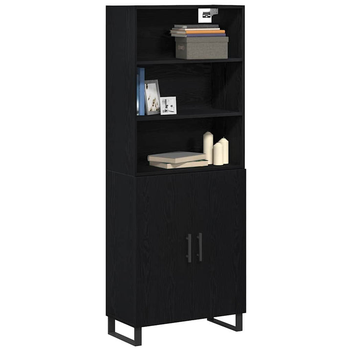 Highboard 2 stk. Sort eg 69,5 x 34 x 180 cm