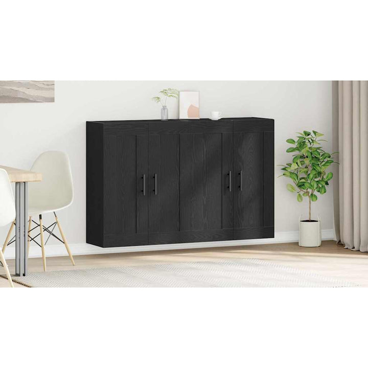 Væghængt skab Vægmonteret 2 pcs Gammelt træ 69,5 x 34 x 90 cm