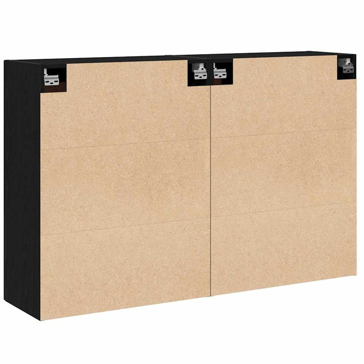 Væghængt skab Vægmonteret 2 pcs Gammelt træ 69,5 x 34 x 90 cm