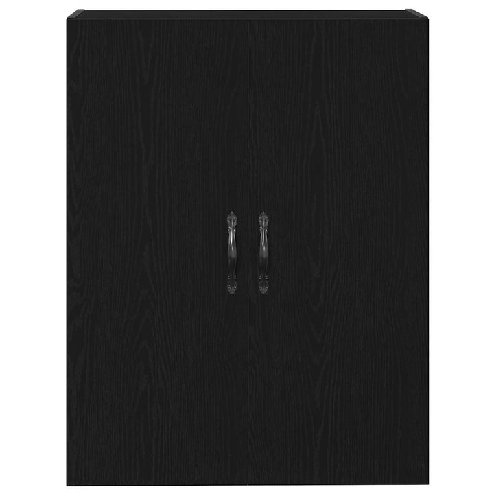 Highboard 2 pcs Sort eg Konstrueret træ og glas