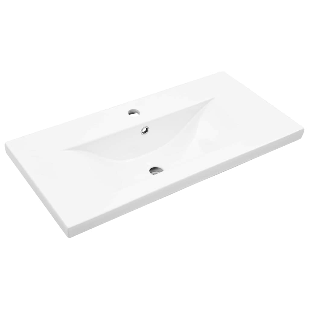 Badeværelsesskab Sort eg 80 x 38,5 x 46 cm Konstrueret træ