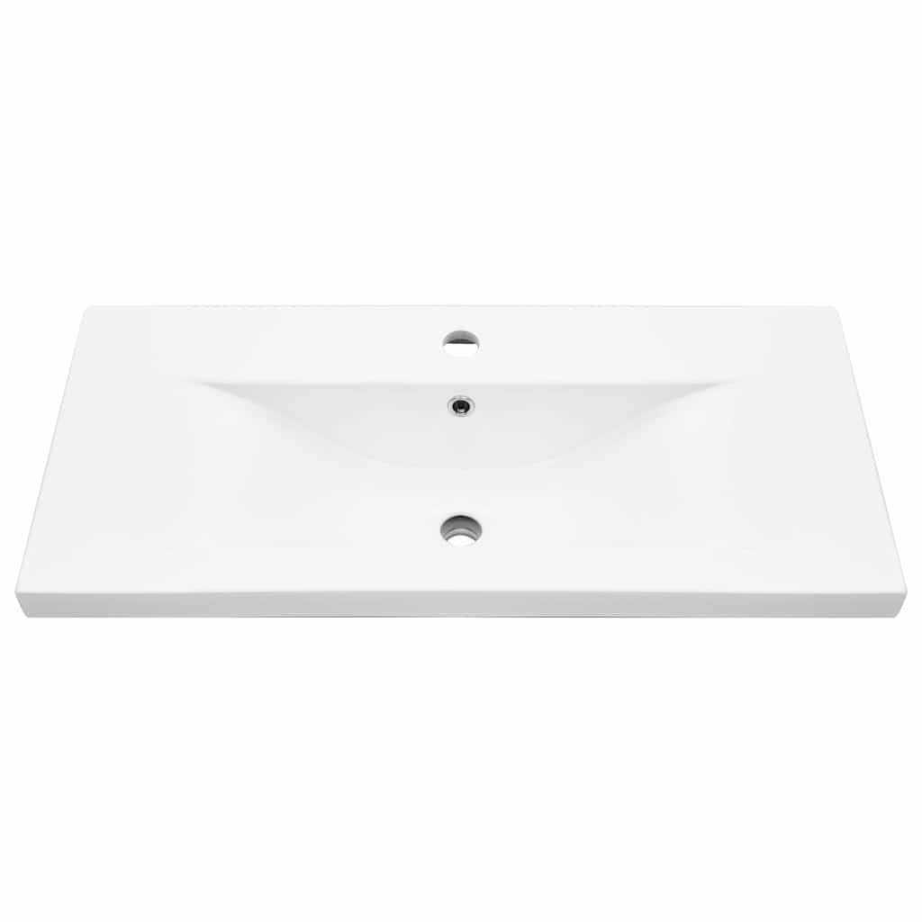 Badeværelsesskab Sort eg 80 x 38,5 x 46 cm Konstrueret træ