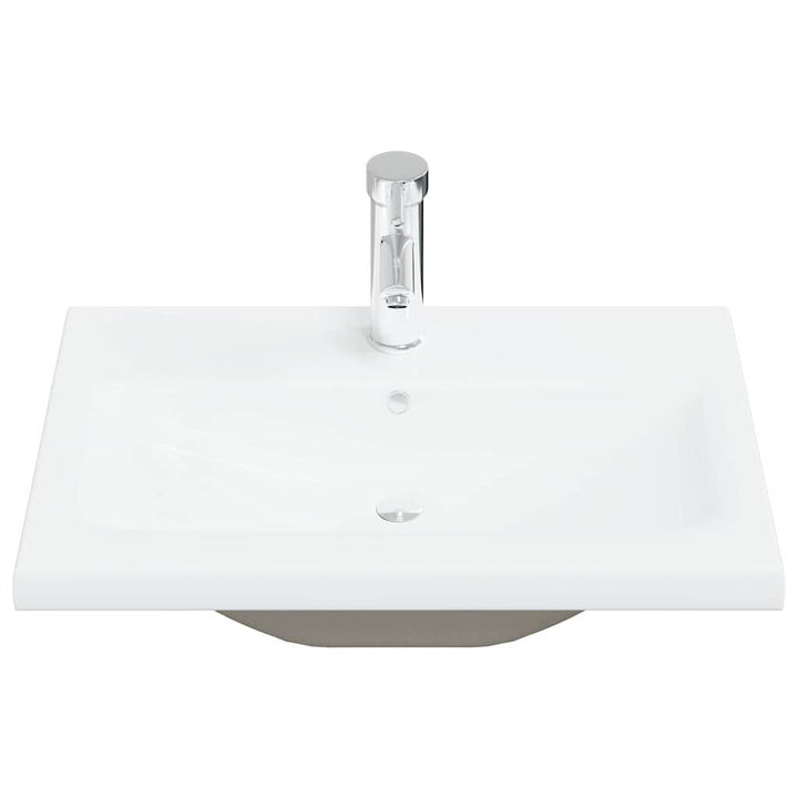 Badeværelsesskabsunder Sort eg 60 x 39 x 62 cm Konstrueret træ