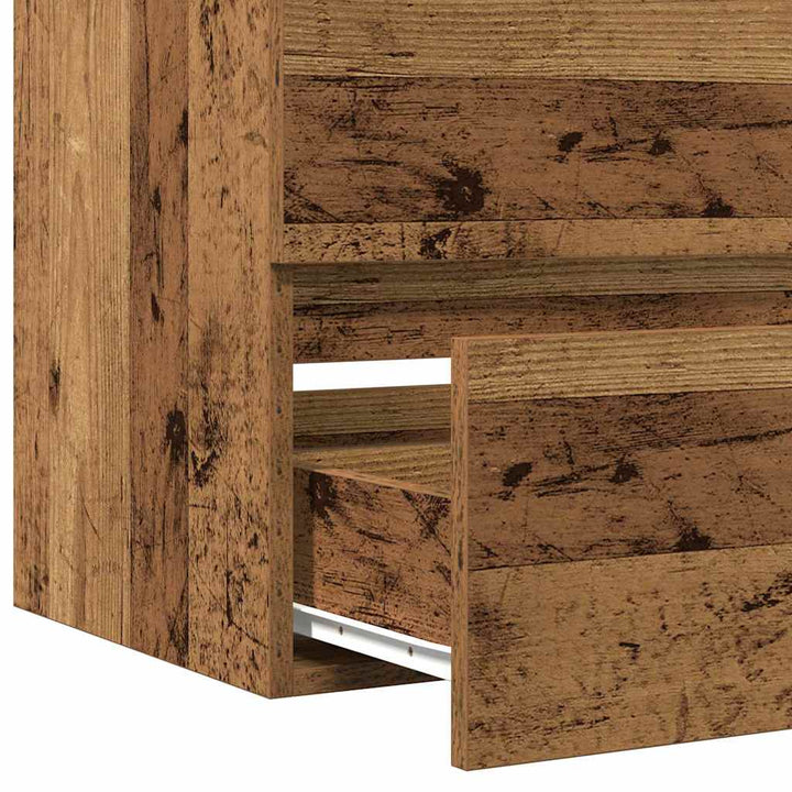 Badeværelsesskabsunder Sort eg 41 x 39 x 62 cm Konstrueret træ
