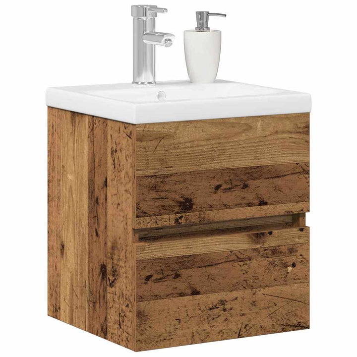 Badeværelsesskabsunder Sort eg 41 x 39 x 62 cm Konstrueret træ