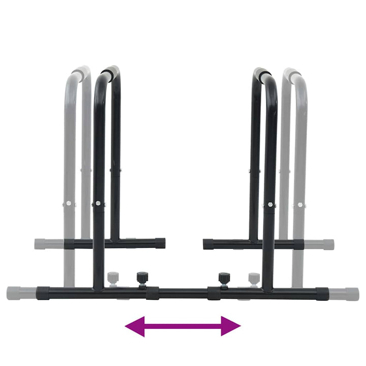 Dip Bar Sort 116 x 66 x 74,5 cm Pulverlakeret stål