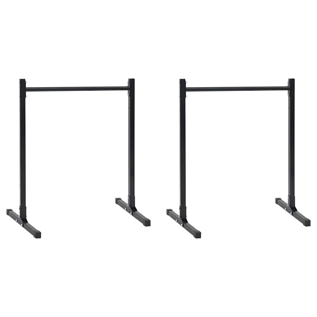 Dip Station 2 stk. Sort 55 x 90 x 104.5 cm Pulverlakeret stål
