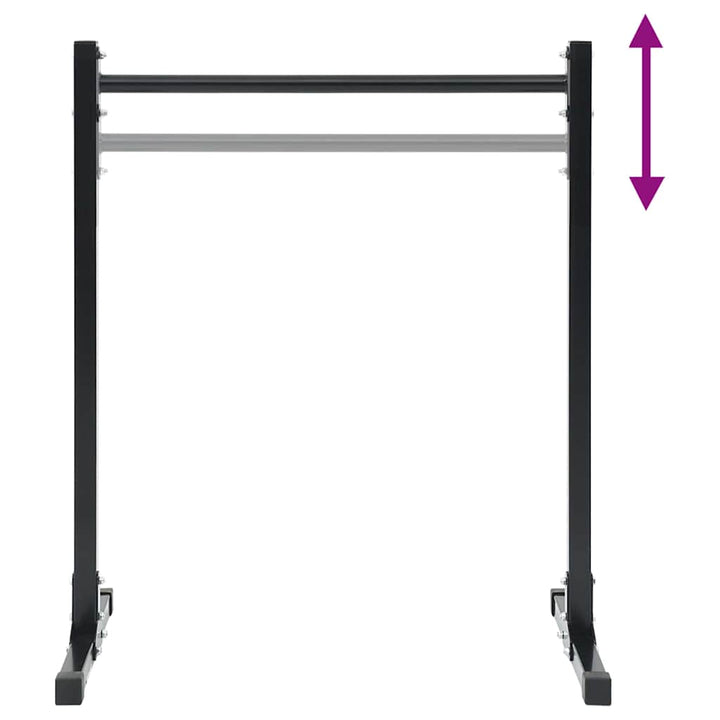 Dip Station 2 stk. Sort 55 x 90 x 104.5 cm Pulverlakeret stål