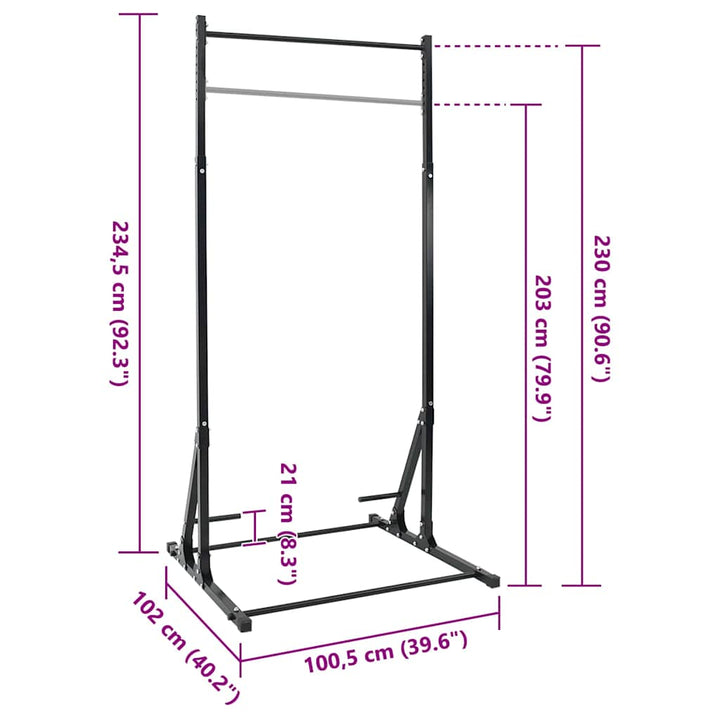Pull-Up Bar Station Sort 100,5 x 102 x 234,5 cm