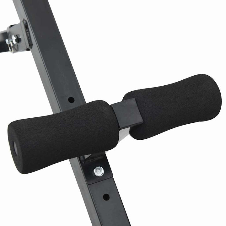 Hyperextension bænk Sort 100,5 x 70 x 78 cm Pulverlakeret stål