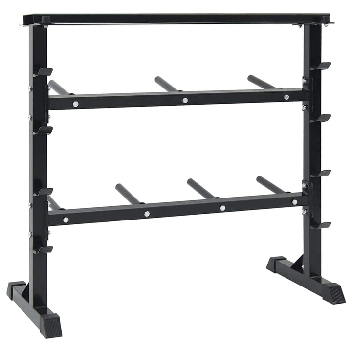 Dumbbellreol Sort 99 x 45 x 95,5 cm Pulverlakeret stål