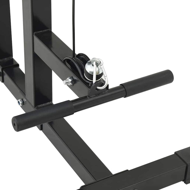 Lat pulldown maskine Sort 110 x 70 x 187 cm Pulverlakeret stål