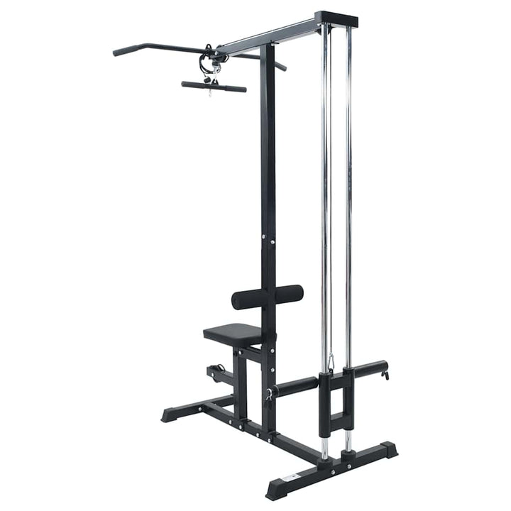Lat pulldown maskine Sort 110 x 70 x 187 cm Pulverlakeret stål
