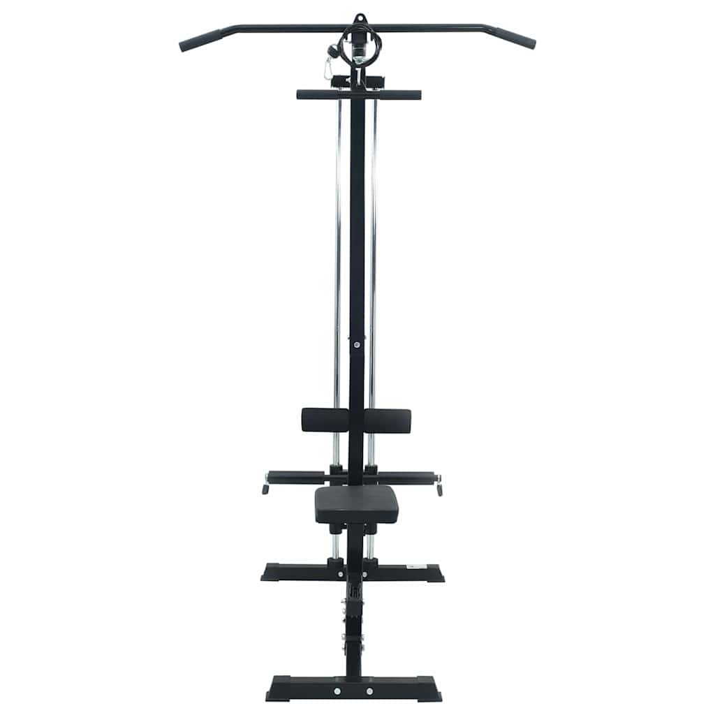 Lat pulldown maskine Sort 110 x 70 x 187 cm Pulverlakeret stål