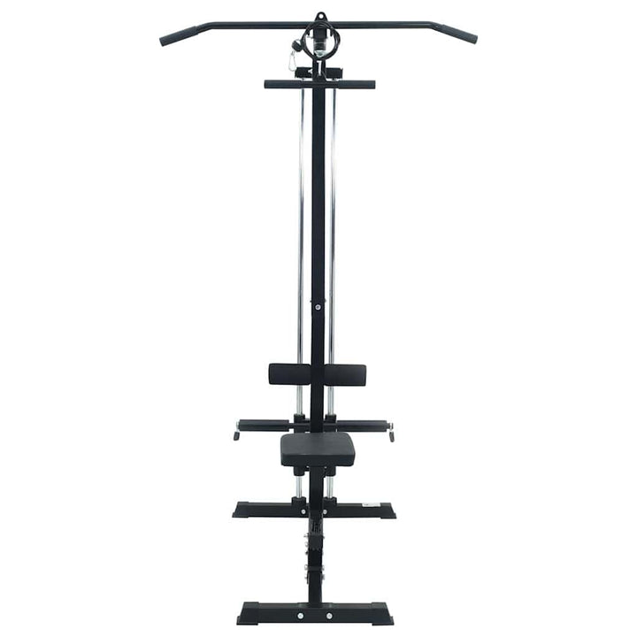 Lat pulldown maskine Sort 110 x 70 x 187 cm Pulverlakeret stål