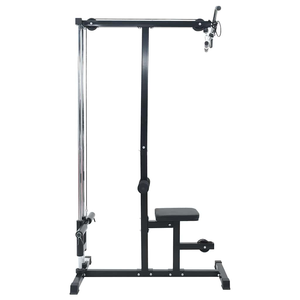 Lat pulldown maskine Sort 110 x 70 x 187 cm Pulverlakeret stål
