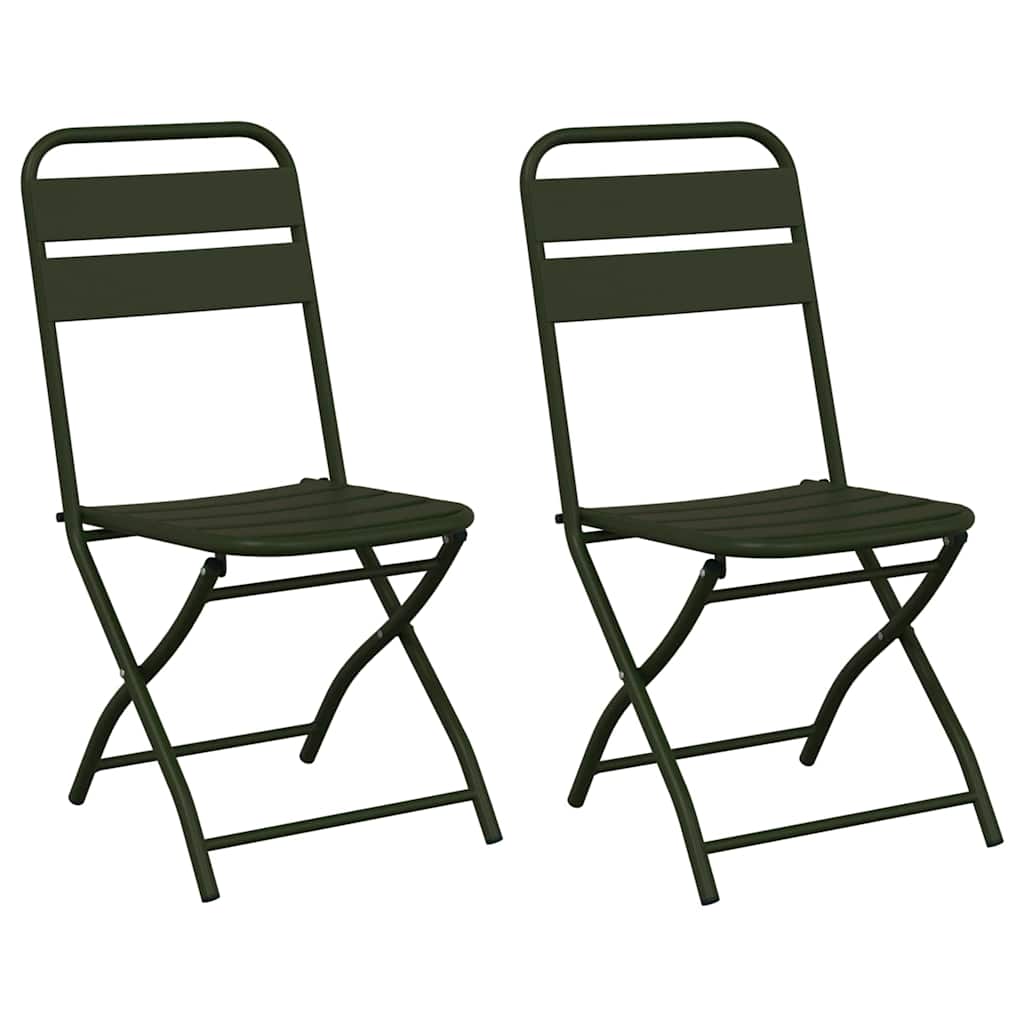 Have sammenslåelig stol 2 pcs Grøn 42 x 52 x 82cm