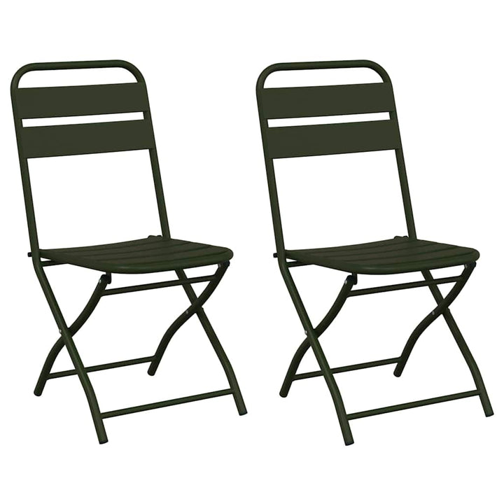 Have sammenslåelig stol 2 pcs Grøn 42 x 52 x 82cm