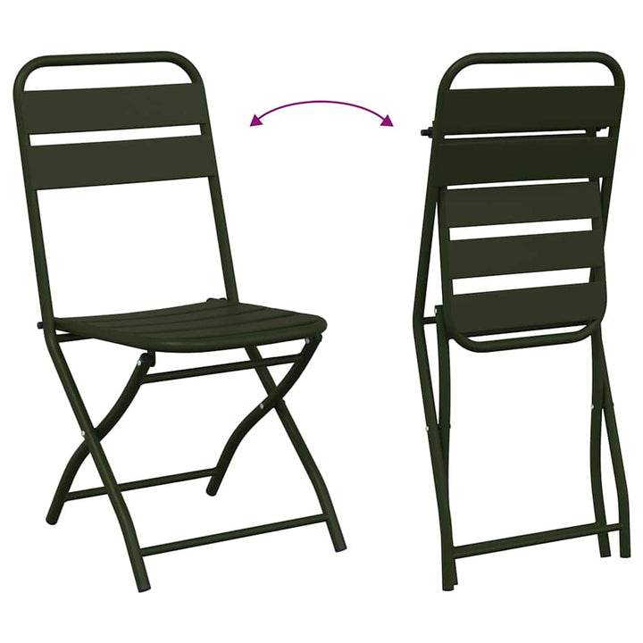 Have sammenslåelig stol 2 pcs Grøn 42 x 52 x 82cm