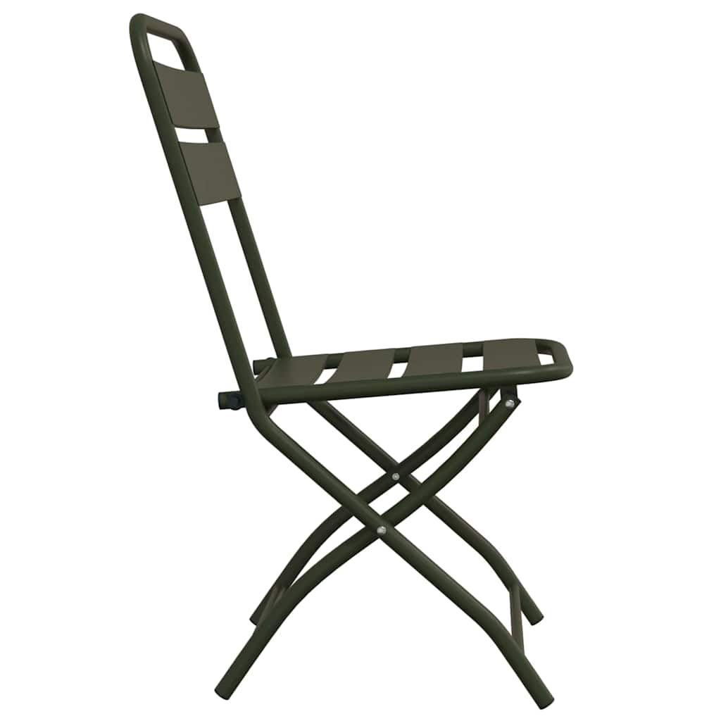 Have sammenslåelig stol 2 pcs Grøn 42 x 52 x 82cm