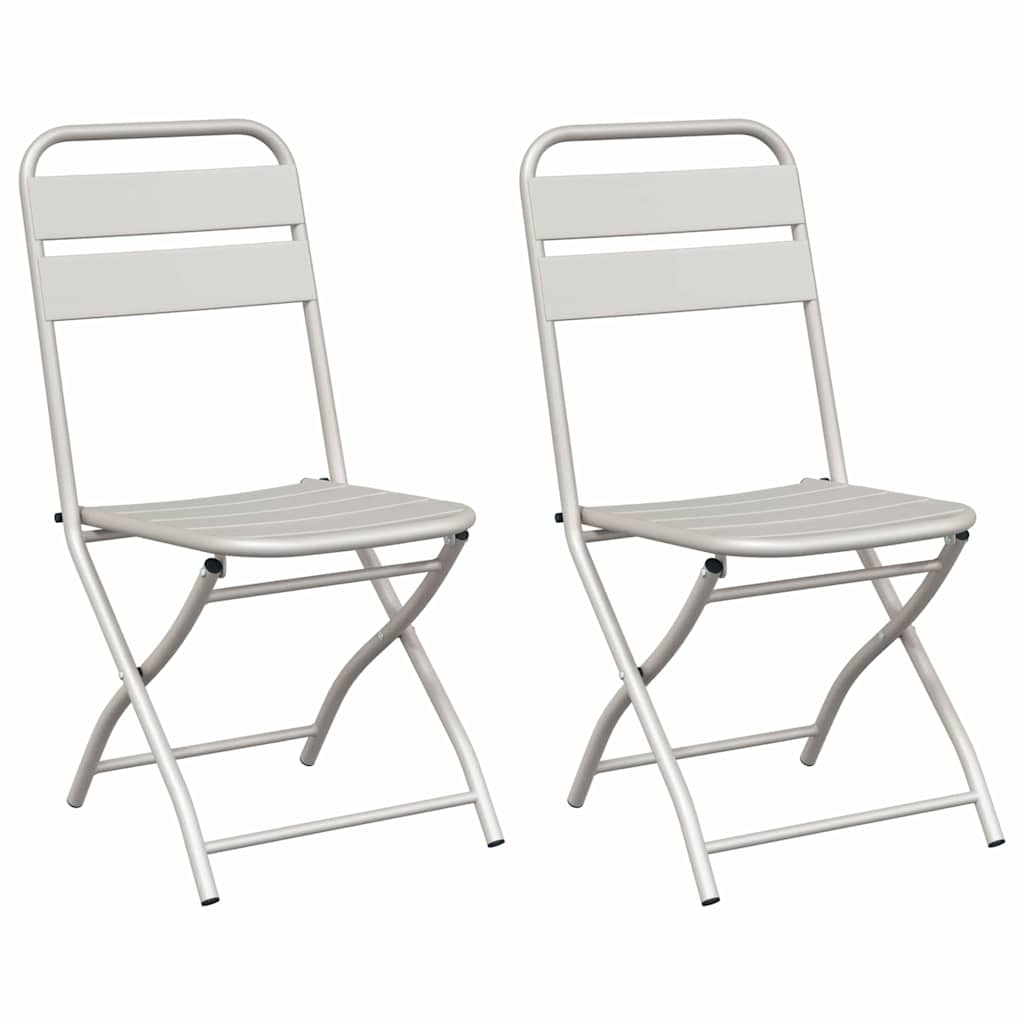 Have sammenslåelig stol 2 pcs Beige 42 x 52 x 82cm