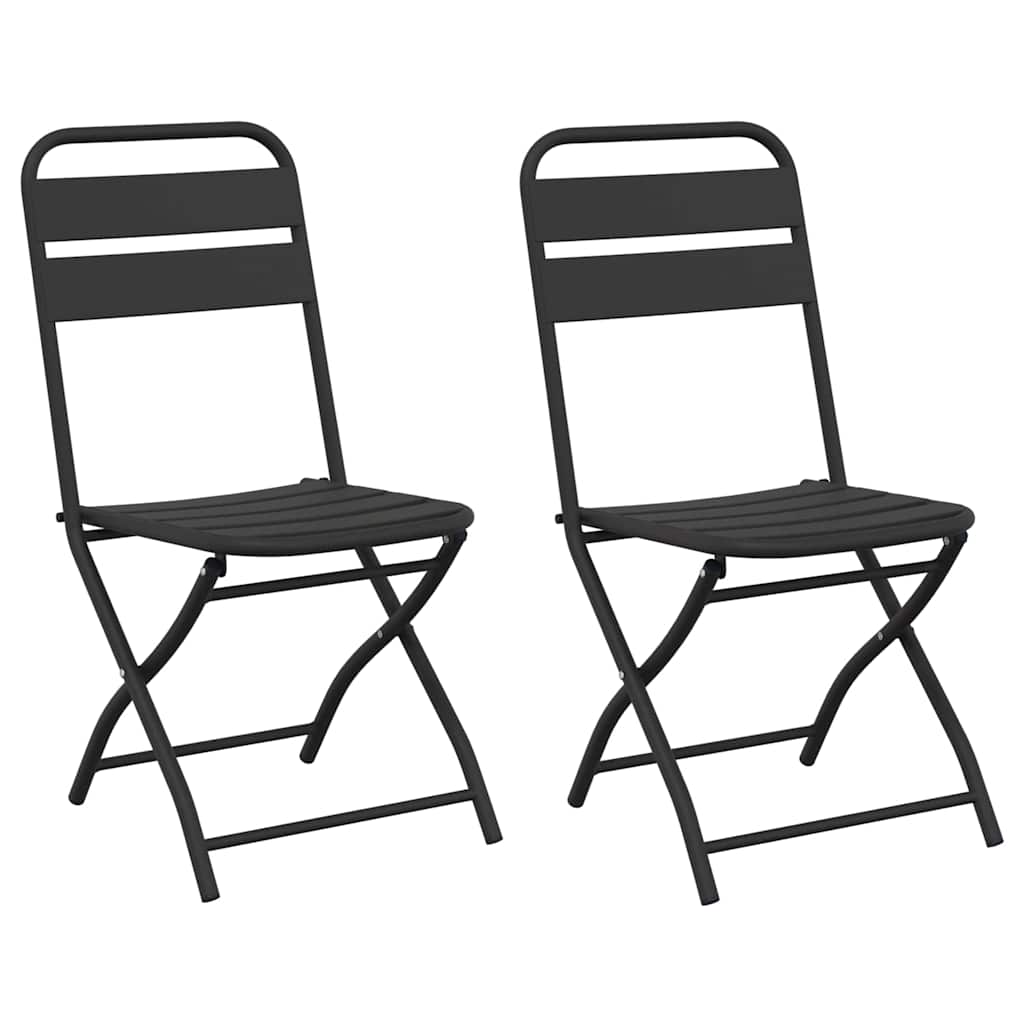 Have sammenslåelig stol 2 pcs Antracit 42 x 52 x 82cm