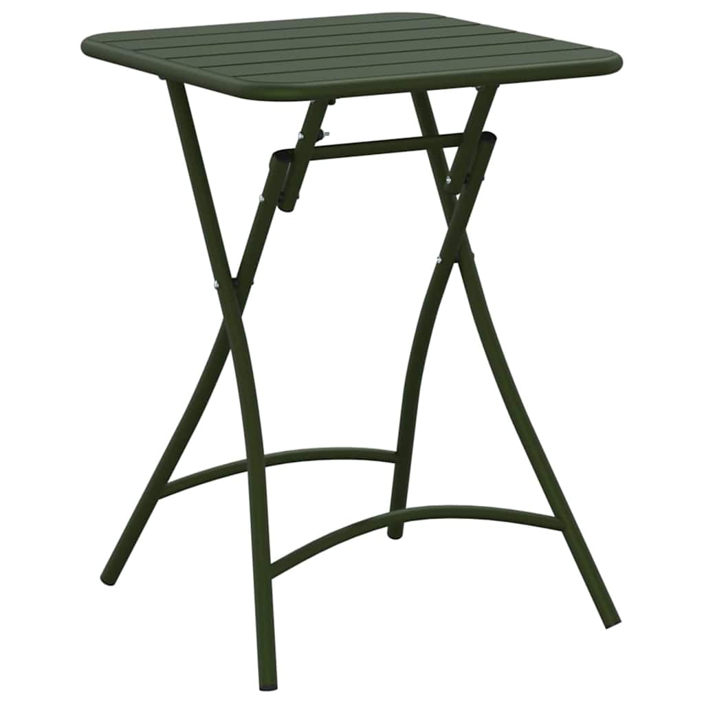 Bistrobord Mørkegrøn 55 x 55 x 72,5 cm Pulverlakeret stål