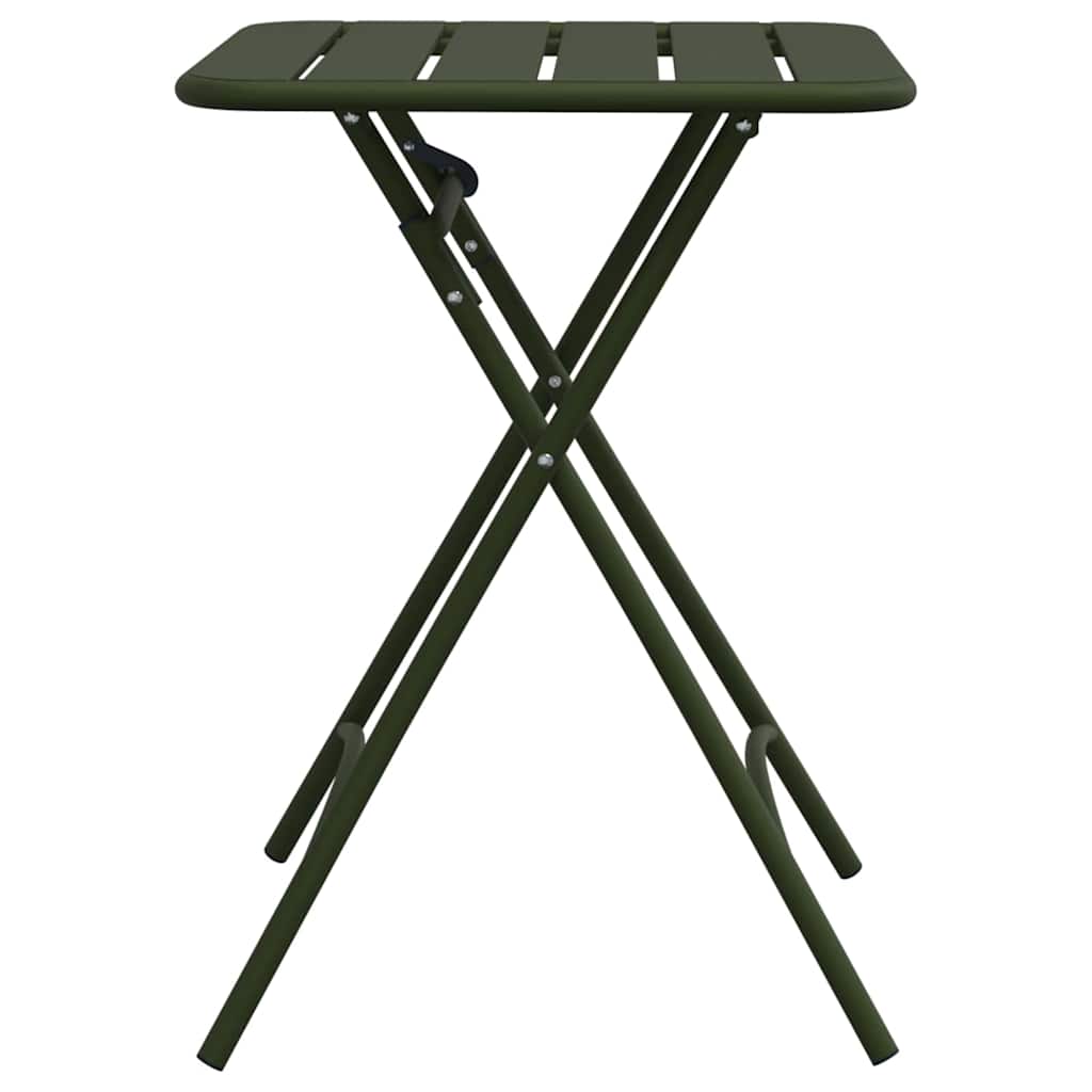 Bistrobord Mørkegrøn 55 x 55 x 72,5 cm Pulverlakeret stål