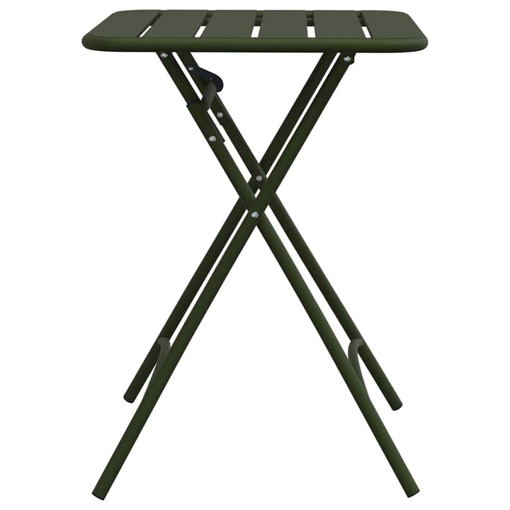 Bistrobord Mørkegrøn 55 x 55 x 72,5 cm Pulverlakeret stål