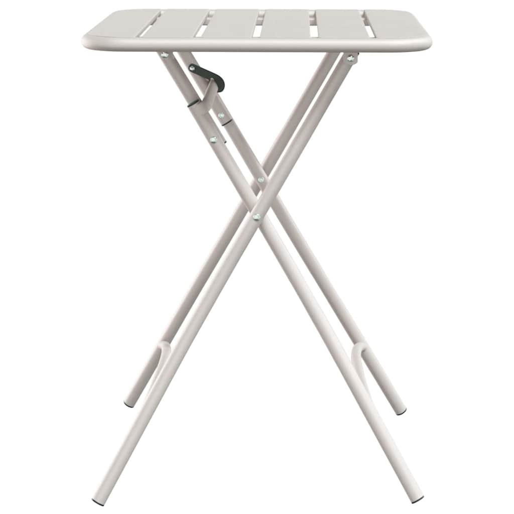 Bistrobord Beige 55 x 55 x 72,5 cm Pulverlakeret stål