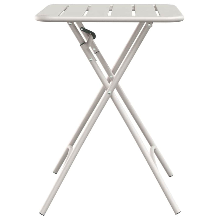 Bistrobord Beige 55 x 55 x 72,5 cm Pulverlakeret stål