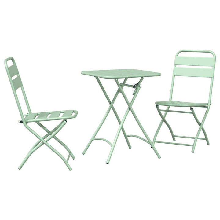 Bistrosæt 3 pcs Grøn Stål