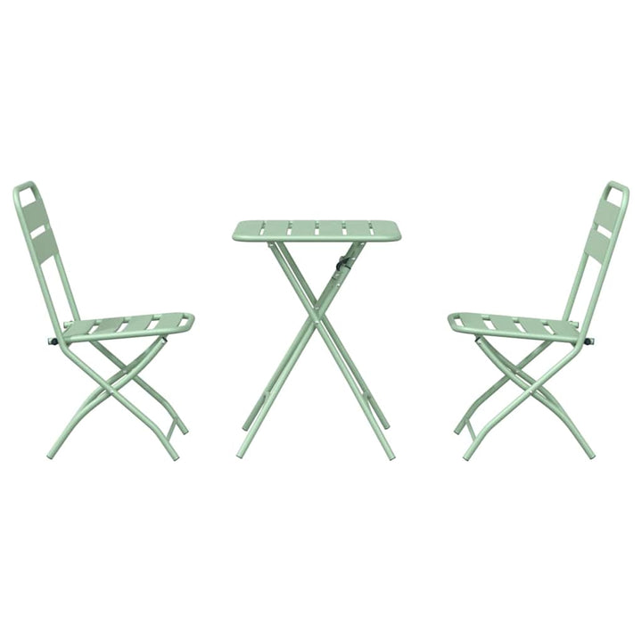 Bistrosæt 3 pcs Grøn Stål
