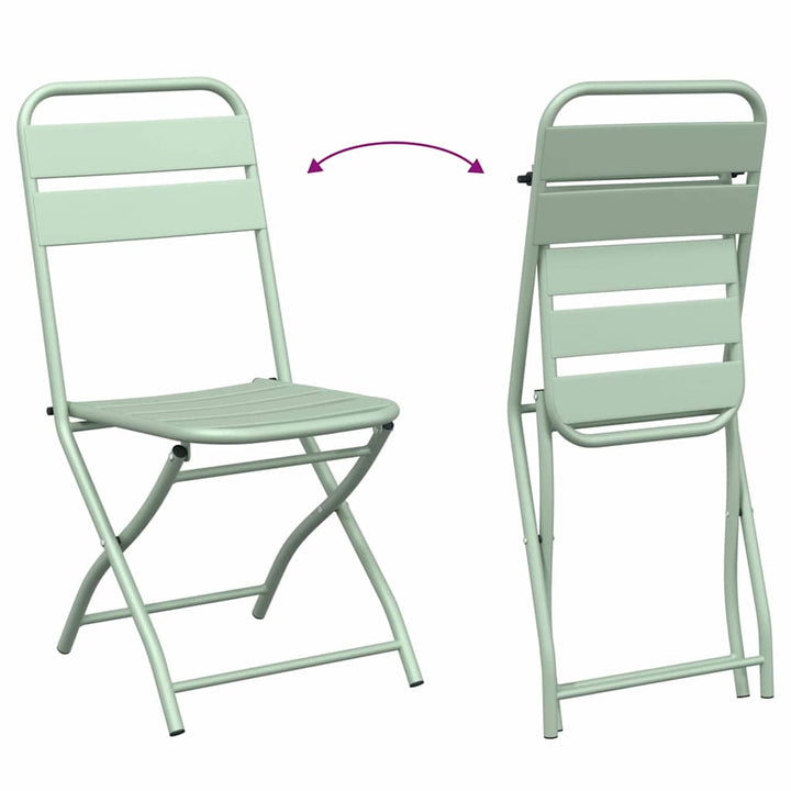 Bistrosæt 3 pcs Grøn Stål