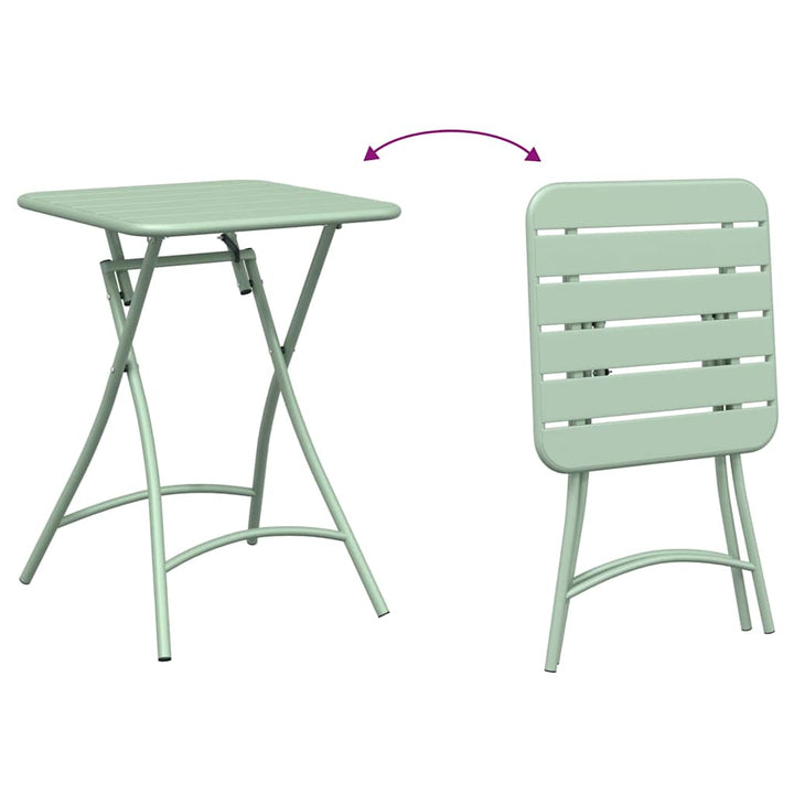 Bistrosæt 3 pcs Grøn Stål