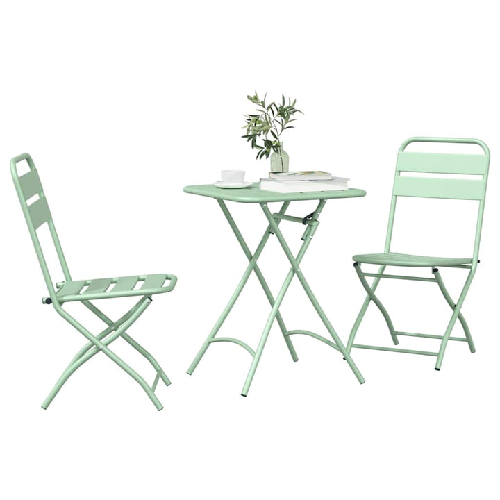 Bistrosæt 3 pcs Grøn Stål