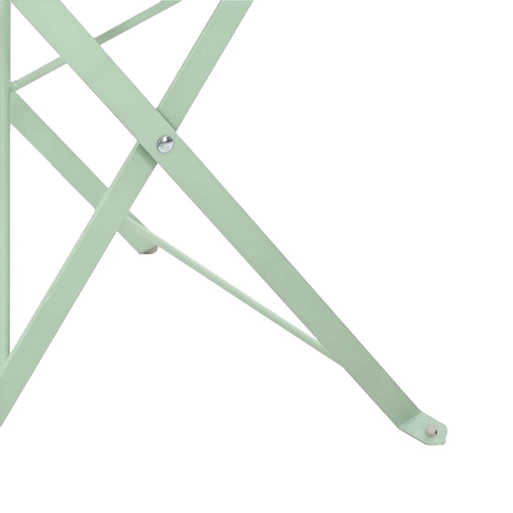 Have sammenslåelig stol 2 pcs Lys mint 42 x 46 x 82cm Metal