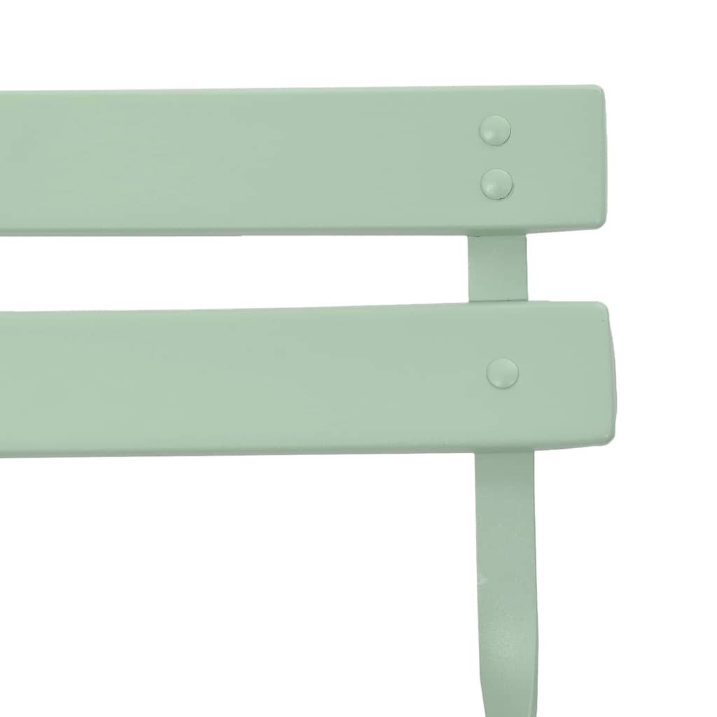 Have sammenslåelig stol 2 pcs Lys mint 42 x 46 x 82cm Metal