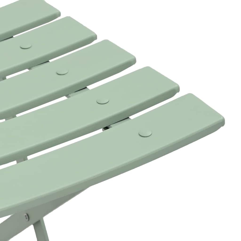 Have sammenslåelig stol 2 pcs Lys mint 42 x 46 x 82cm Metal
