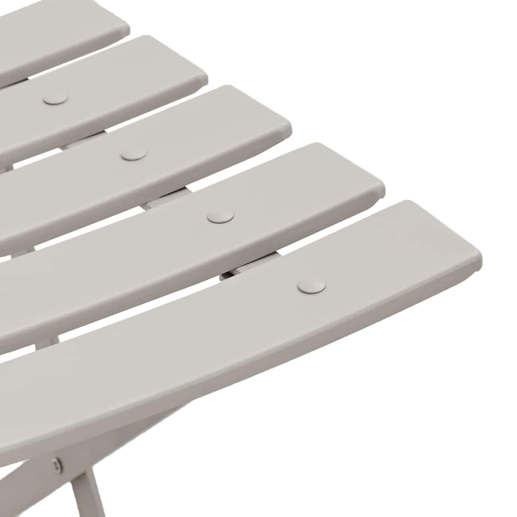 Have sammenslåelig stol 2 stk. Beige Metal