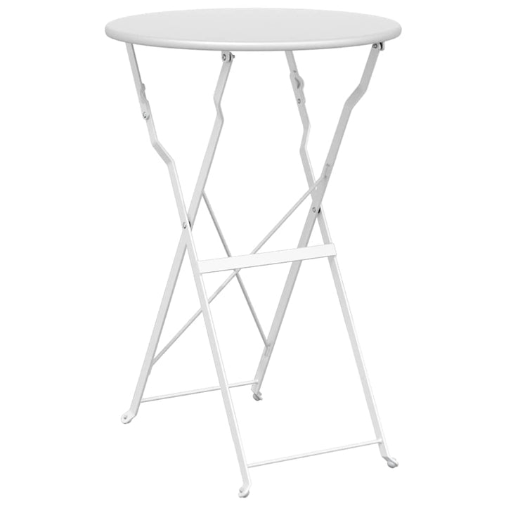 Bistrobord Hvid Ø 50 x 71 cm Pulverlakeret stål